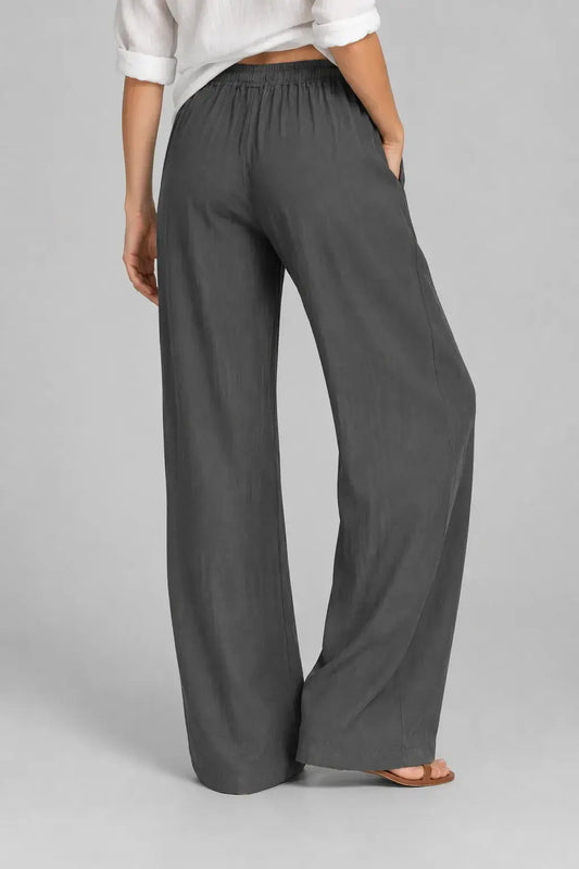 Ellery | Pantalón Wide Leg Efecto Lino