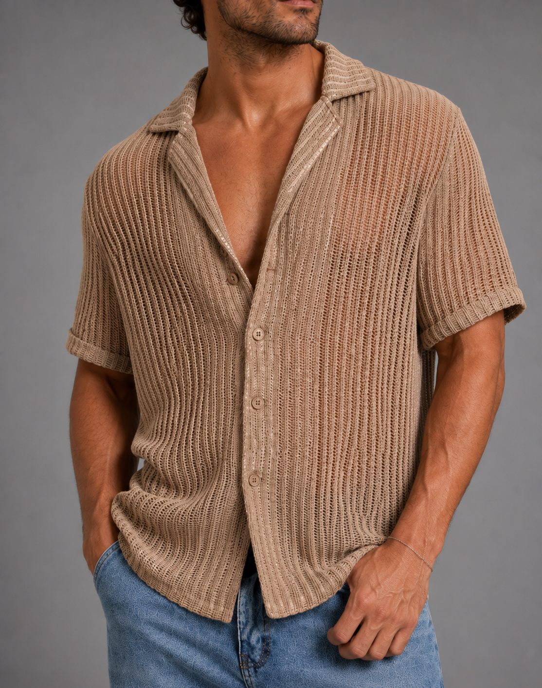 Marco | Camisa de Punto Calado