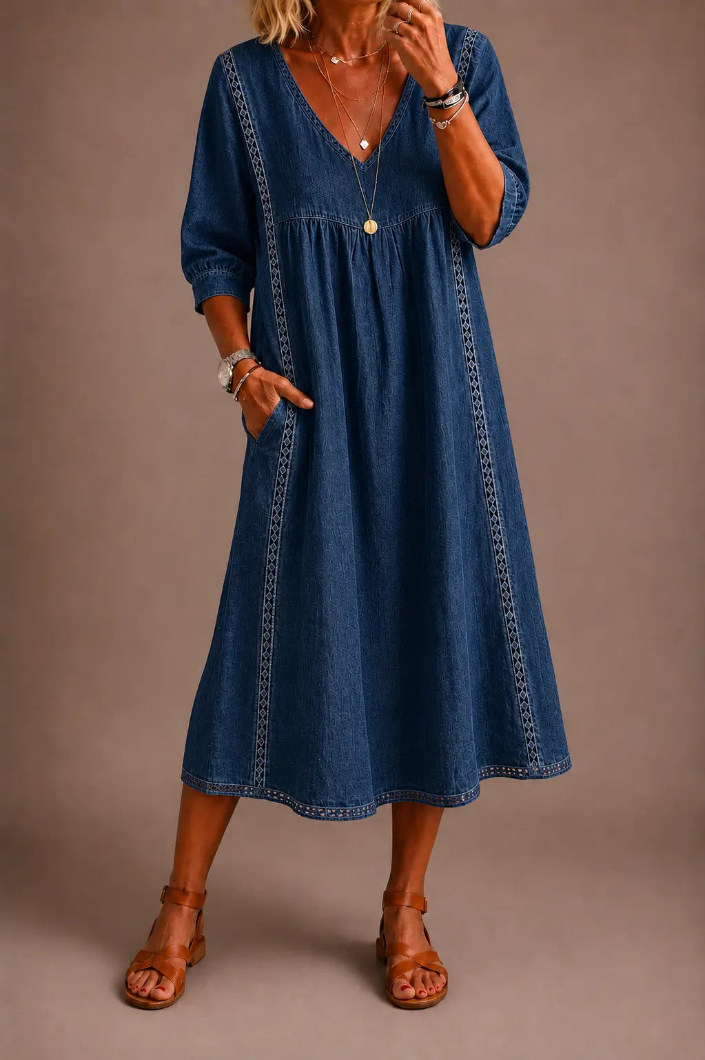 Andrea | Vestido corte holgado