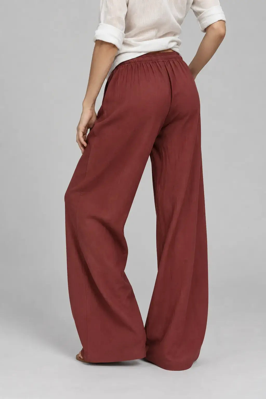 Ellery | Pantalón Wide Leg Efecto Lino