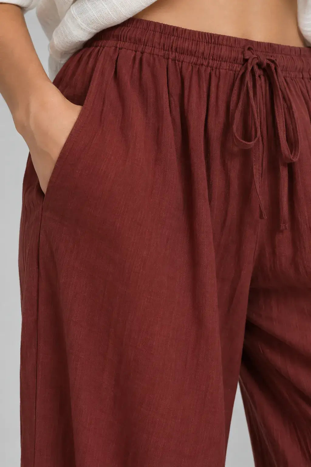 Ellery | Pantalón Wide Leg Efecto Lino