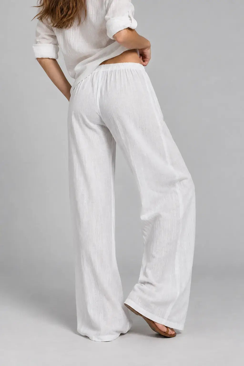 Ellery | Pantalón Wide Leg Efecto Lino