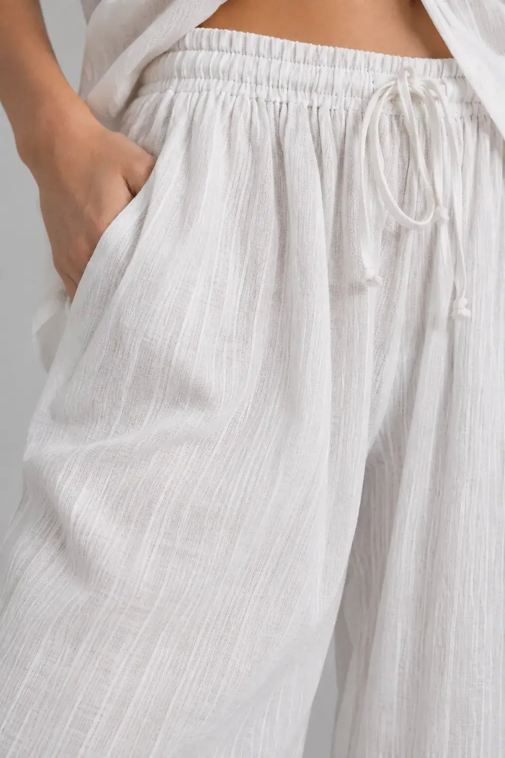 Ellery | Pantalón Wide Leg Efecto Lino