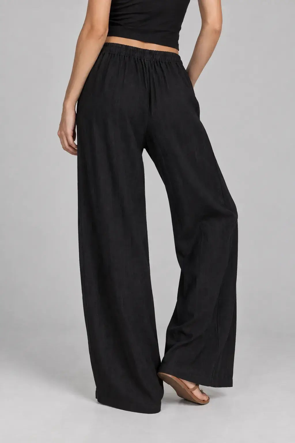 Ellery | Pantalón Wide Leg Efecto Lino