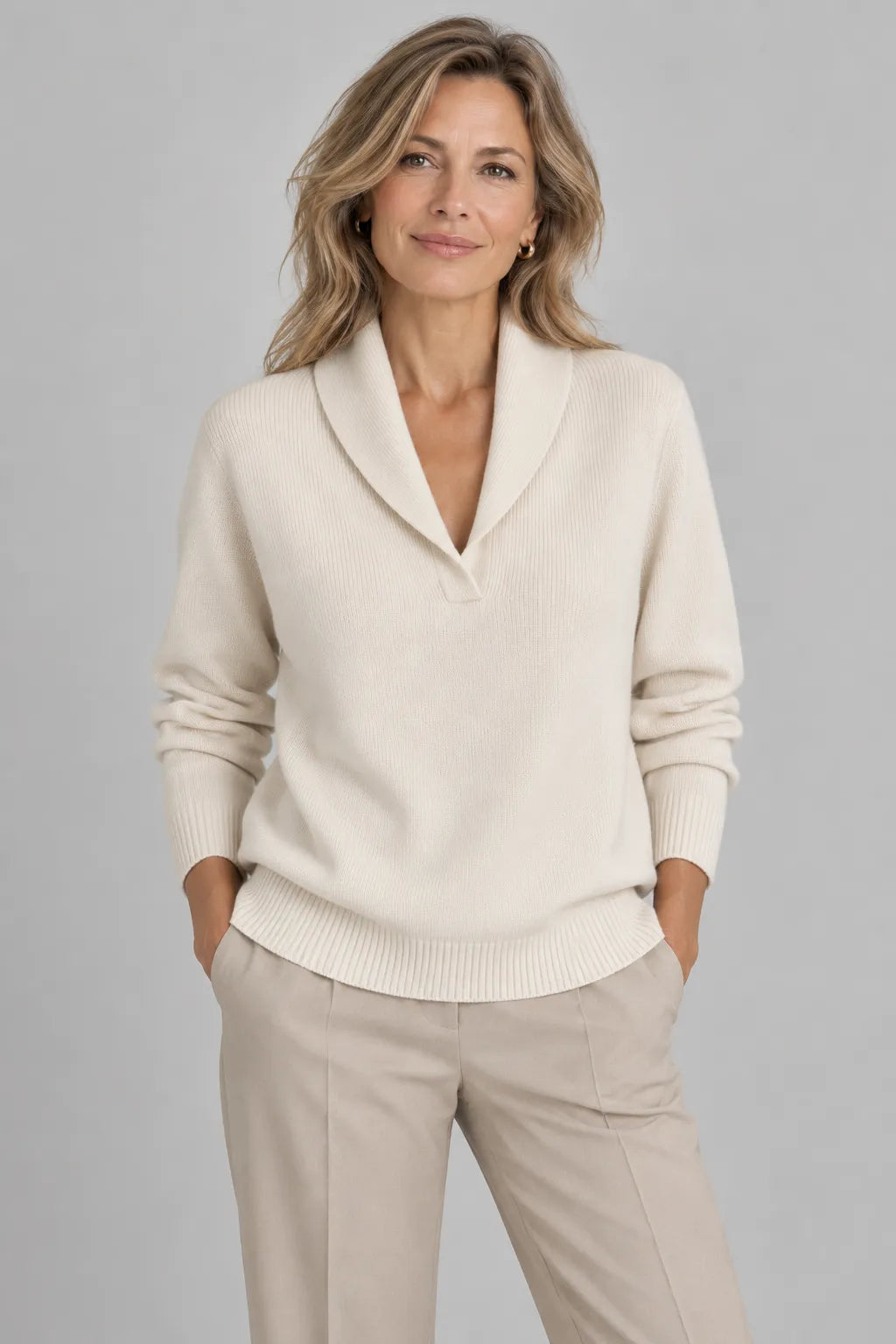 Greer | Jersey de Punto con Cuello Solapa