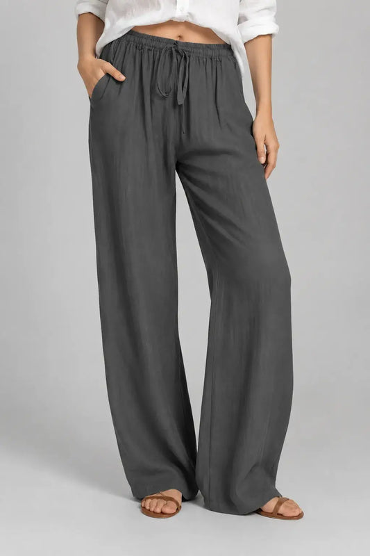 Ellery | Pantalón Wide Leg Efecto Lino