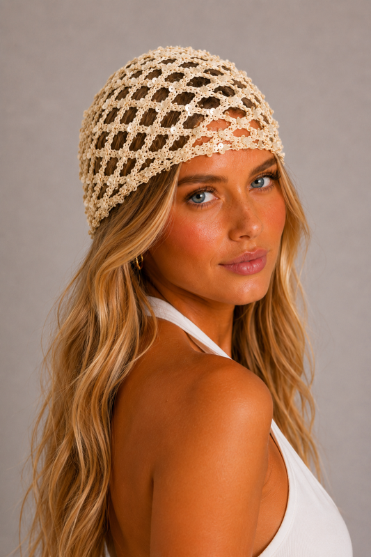 Gorro Casquete con Lentejuelas