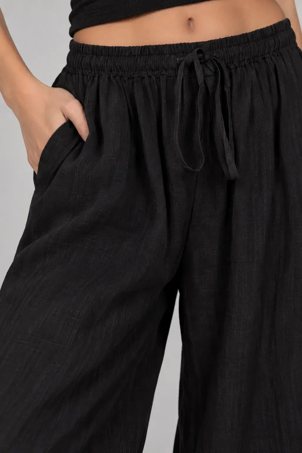 Ellery | Pantalón Wide Leg Efecto Lino