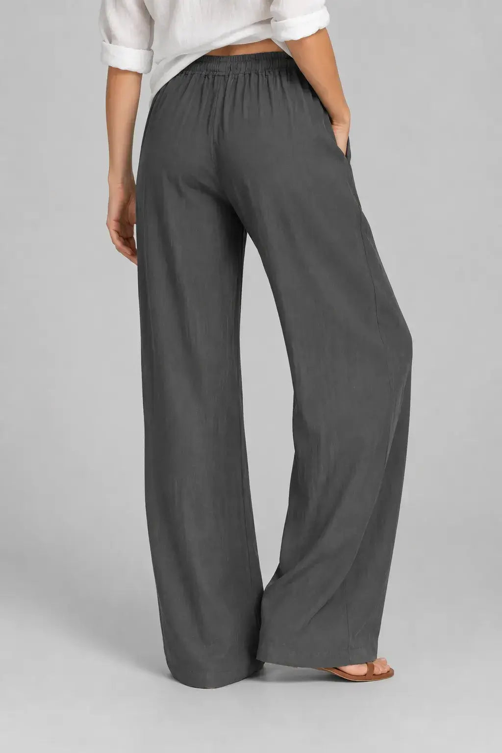 Ellery | Pantalón Wide Leg Efecto Lino
