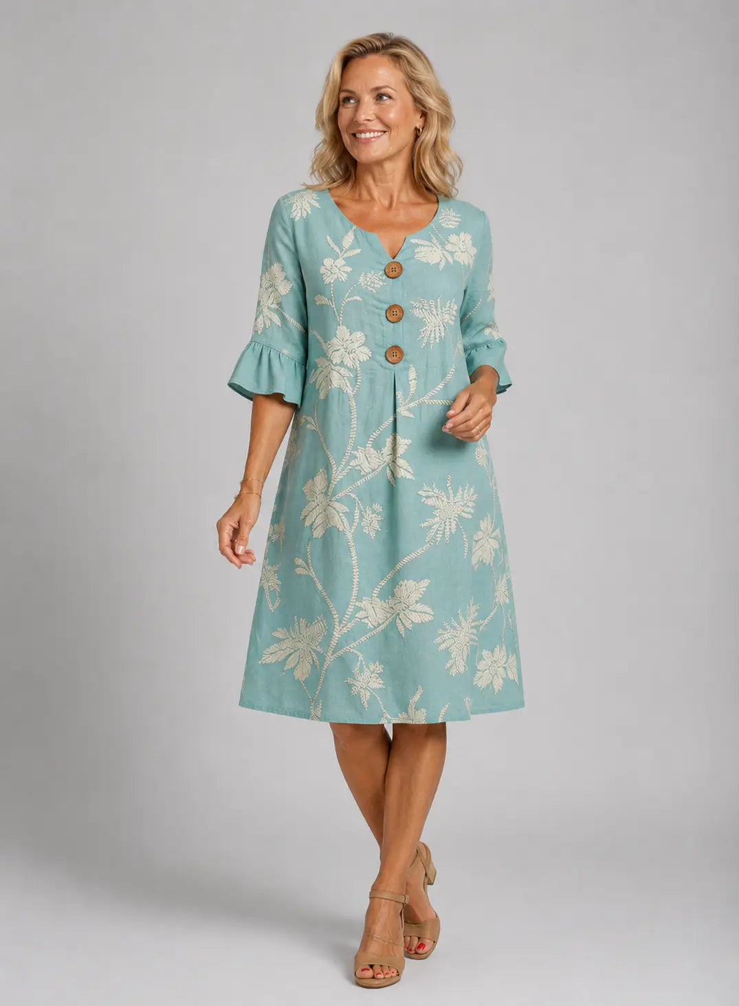 Élodie | Vestido Estampado Vintage