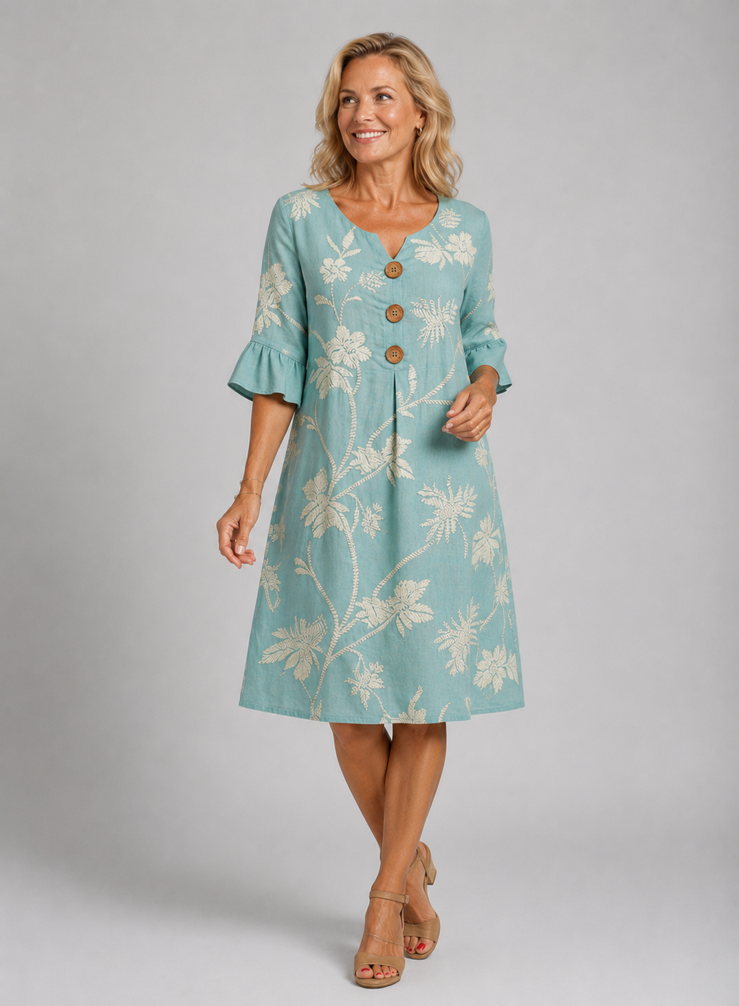 Élodie | Vestido Estampado Vintage