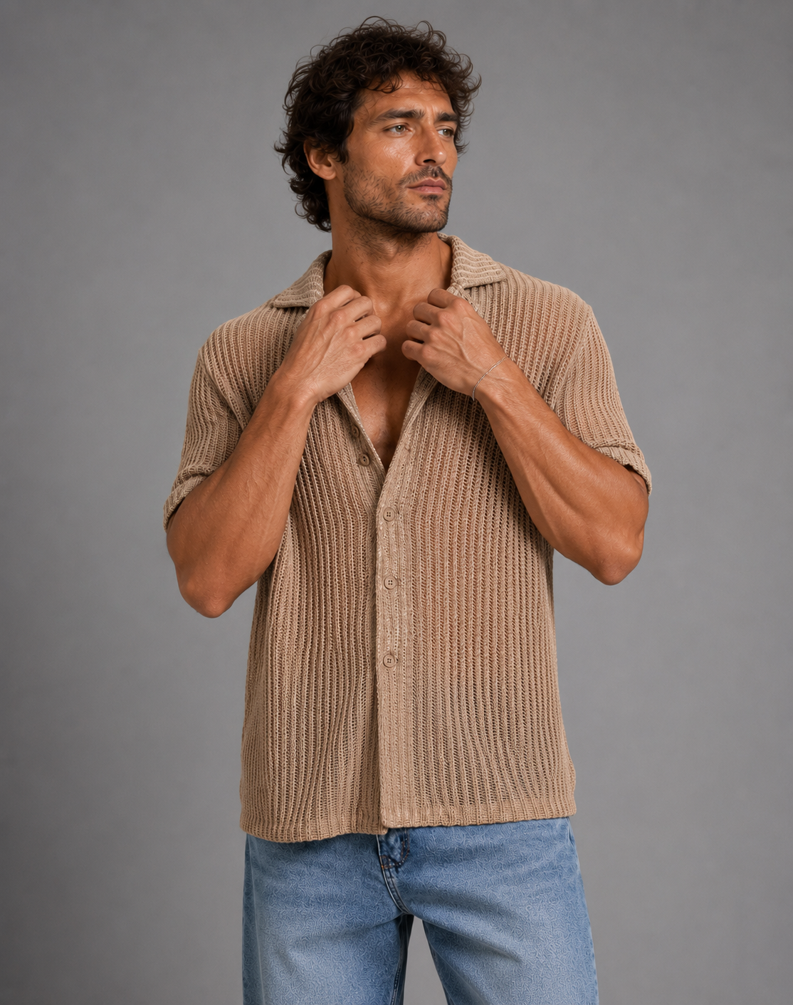 Marco | Camisa de Punto Calado
