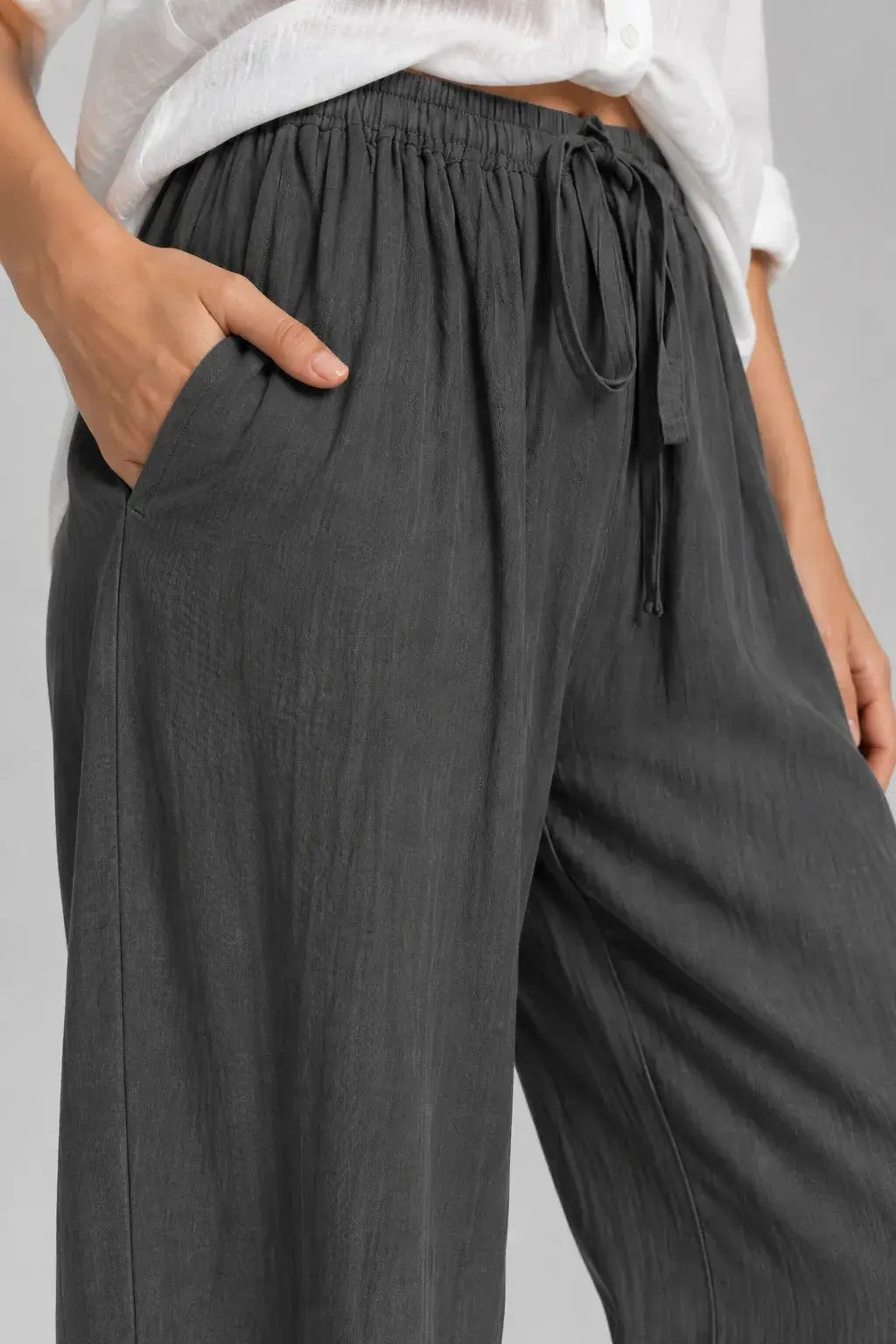 Ellery | Pantalón Wide Leg Efecto Lino