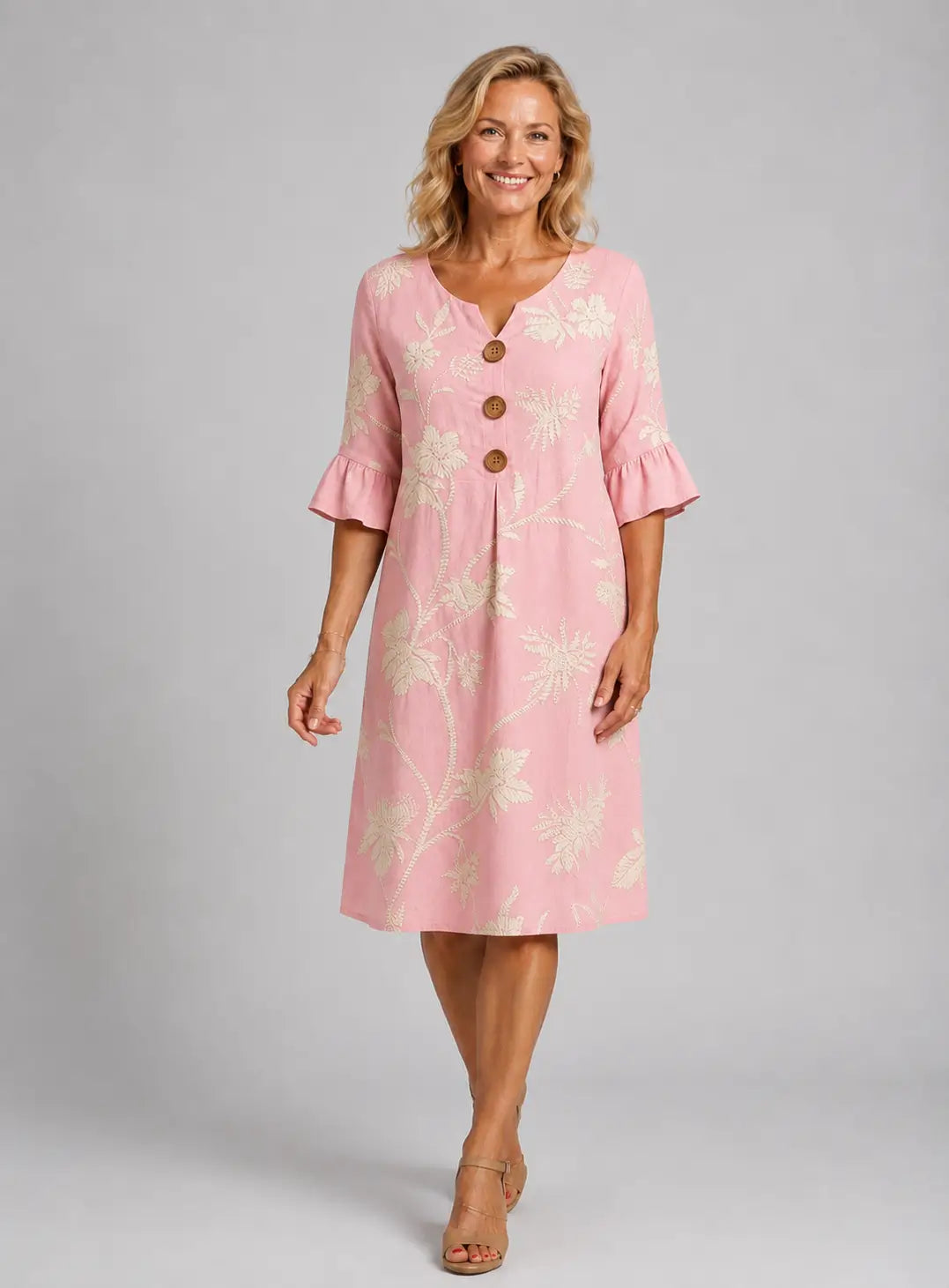 Élodie | Vestido Estampado Vintage