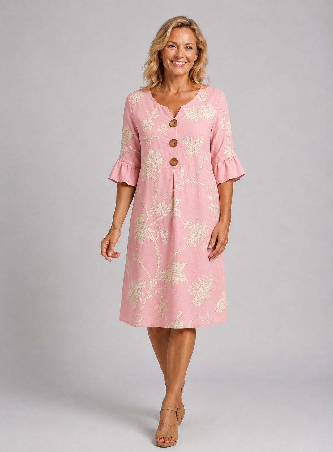 Élodie | Vestido Estampado Vintage