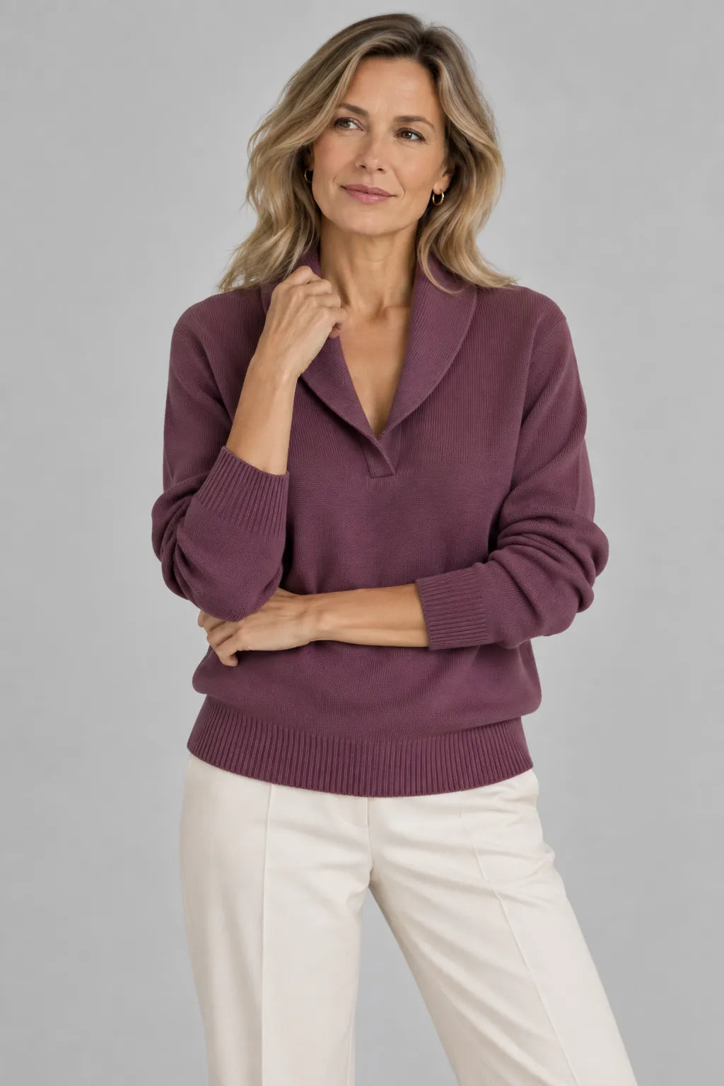 Greer | Jersey de Punto con Cuello Solapa