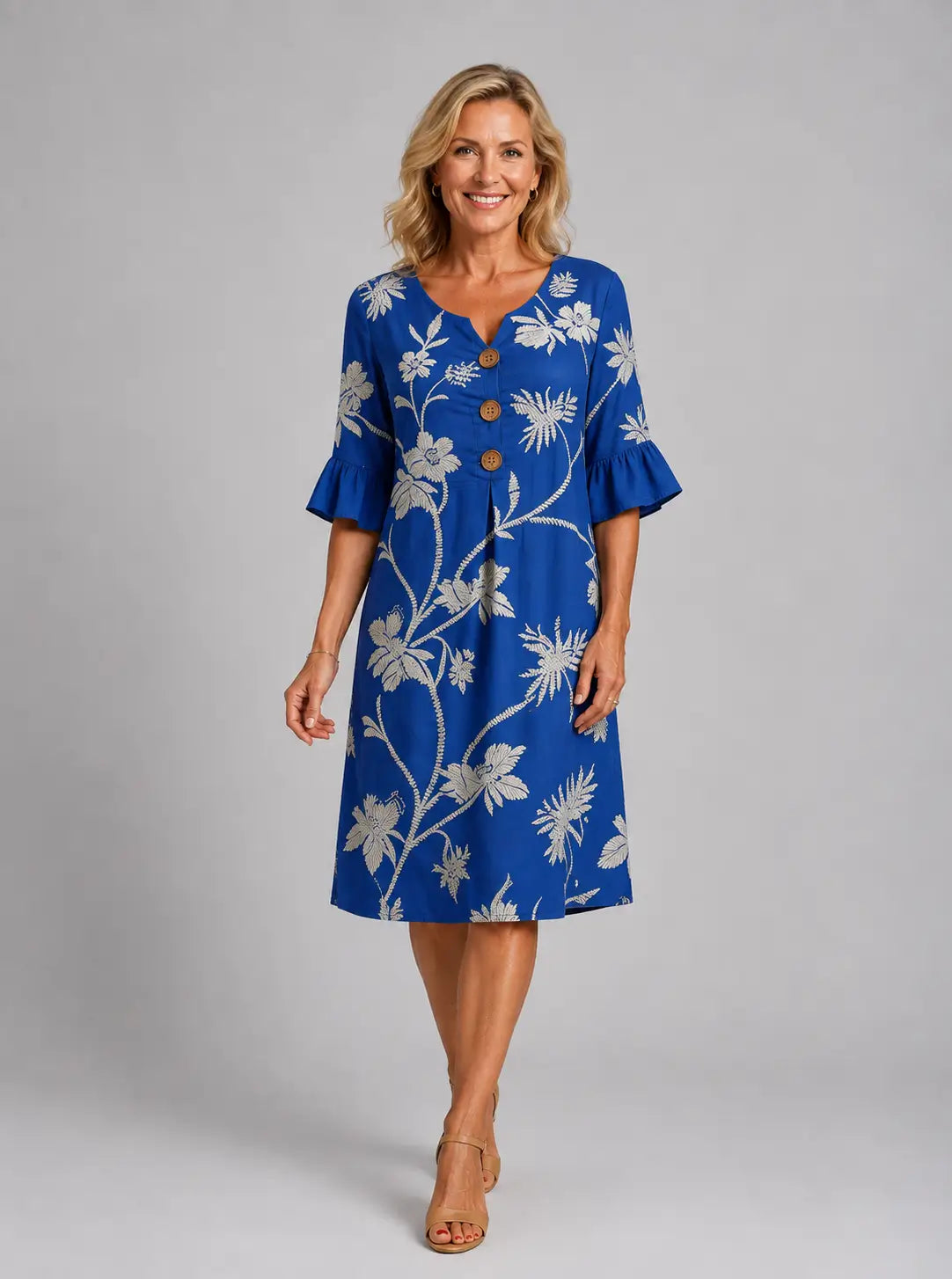 Élodie | Vestido Estampado Vintage