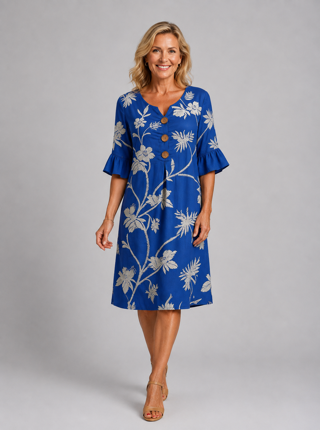 Élodie | Vestido Estampado Vintage