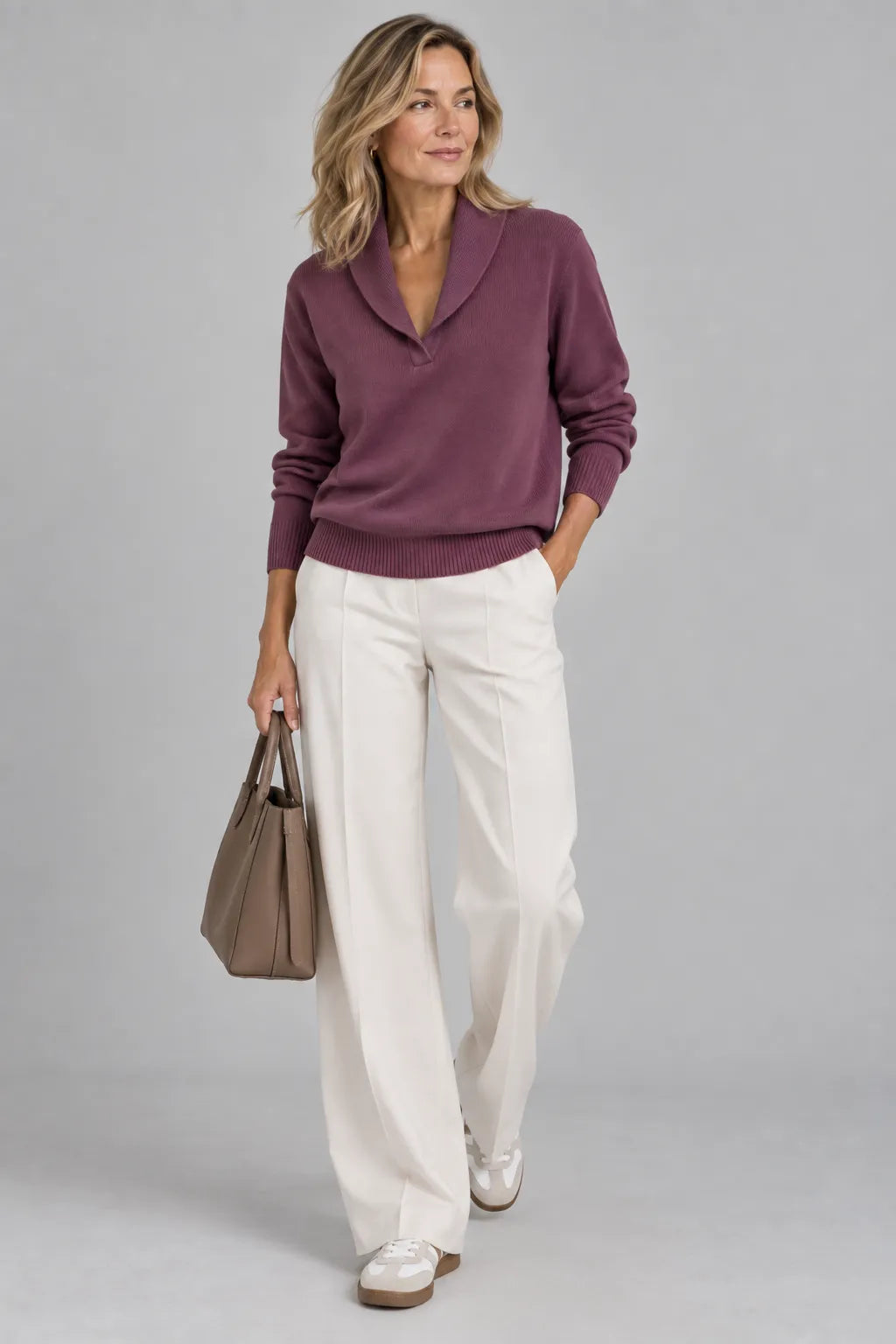 Greer | Jersey de Punto con Cuello Solapa