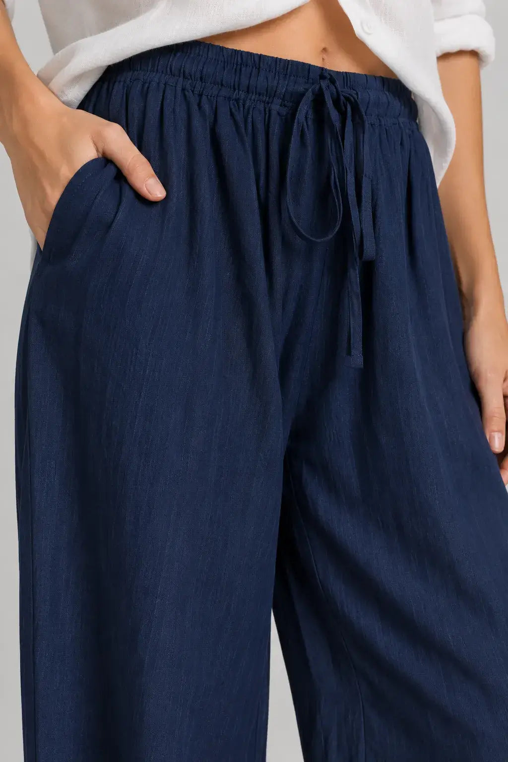 Ellery | Pantalón Wide Leg Efecto Lino
