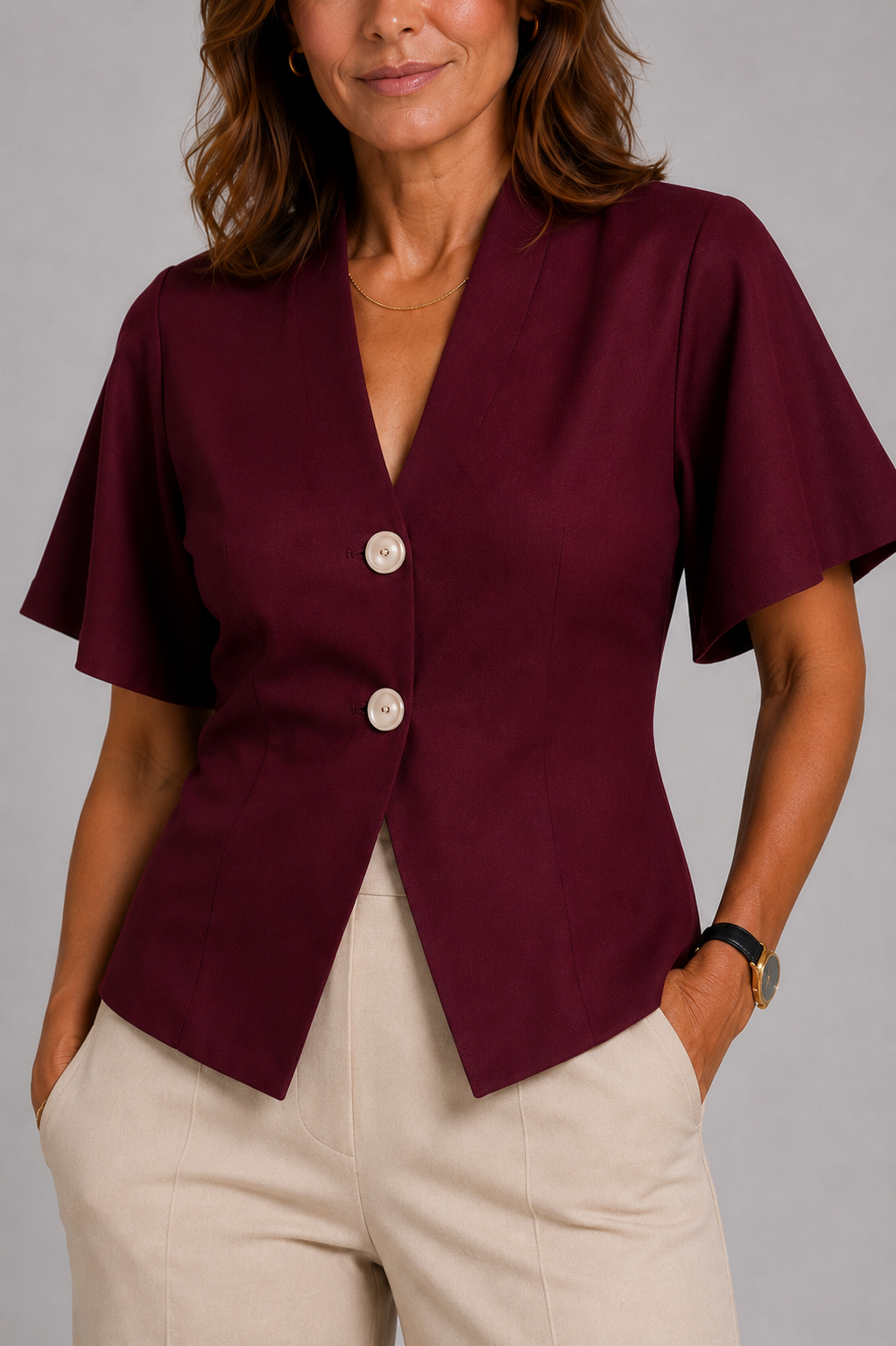 Rossella | Camisa Cuello V
