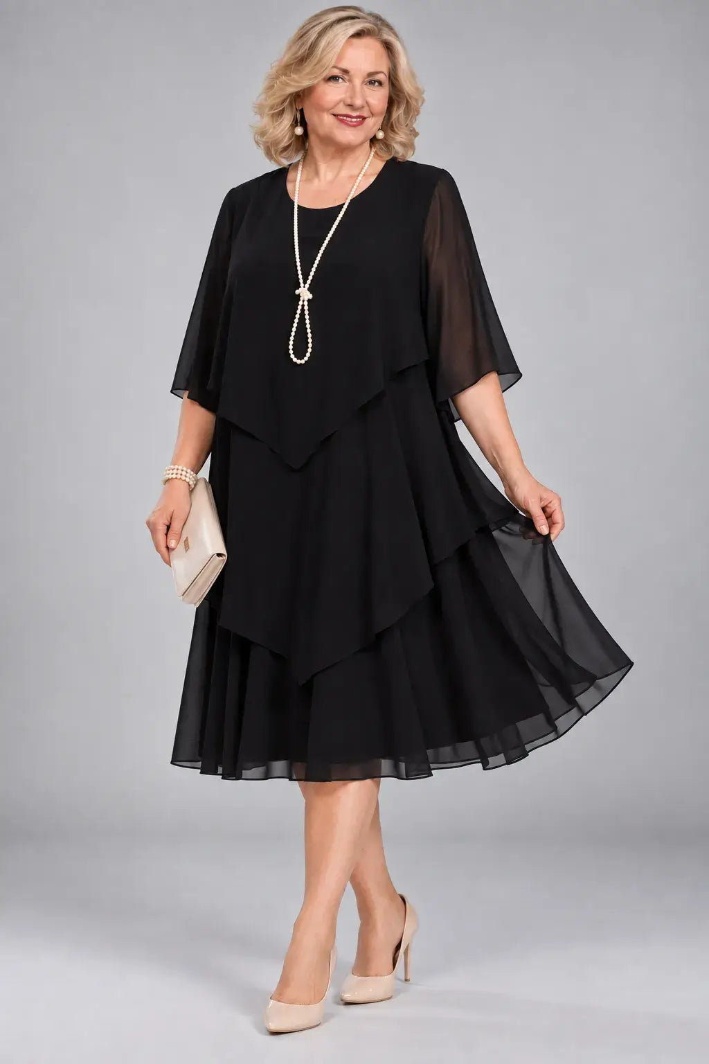 Mirella | Vestido de Gasa Fluida