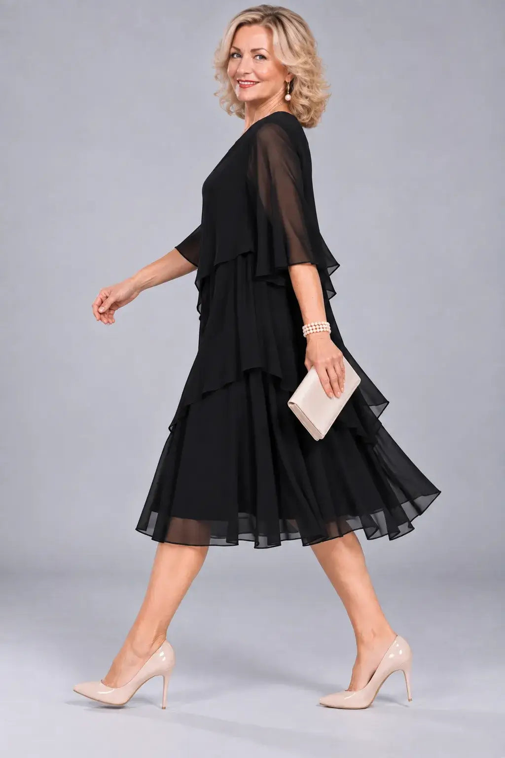 Mirella | Vestido de Gasa Fluida
