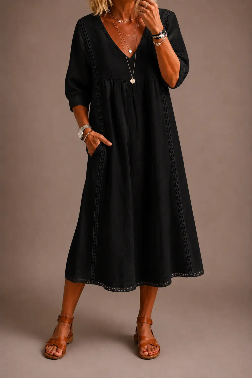 Andrea | Vestido corte holgado