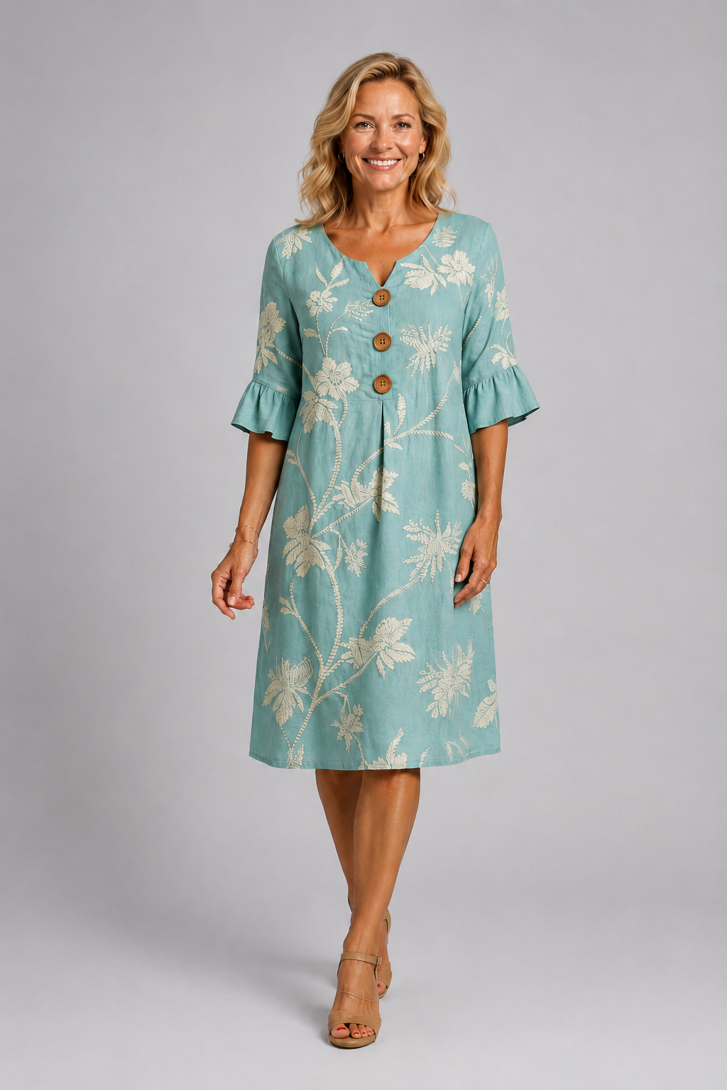 Élodie | Vestido Estampado Vintage