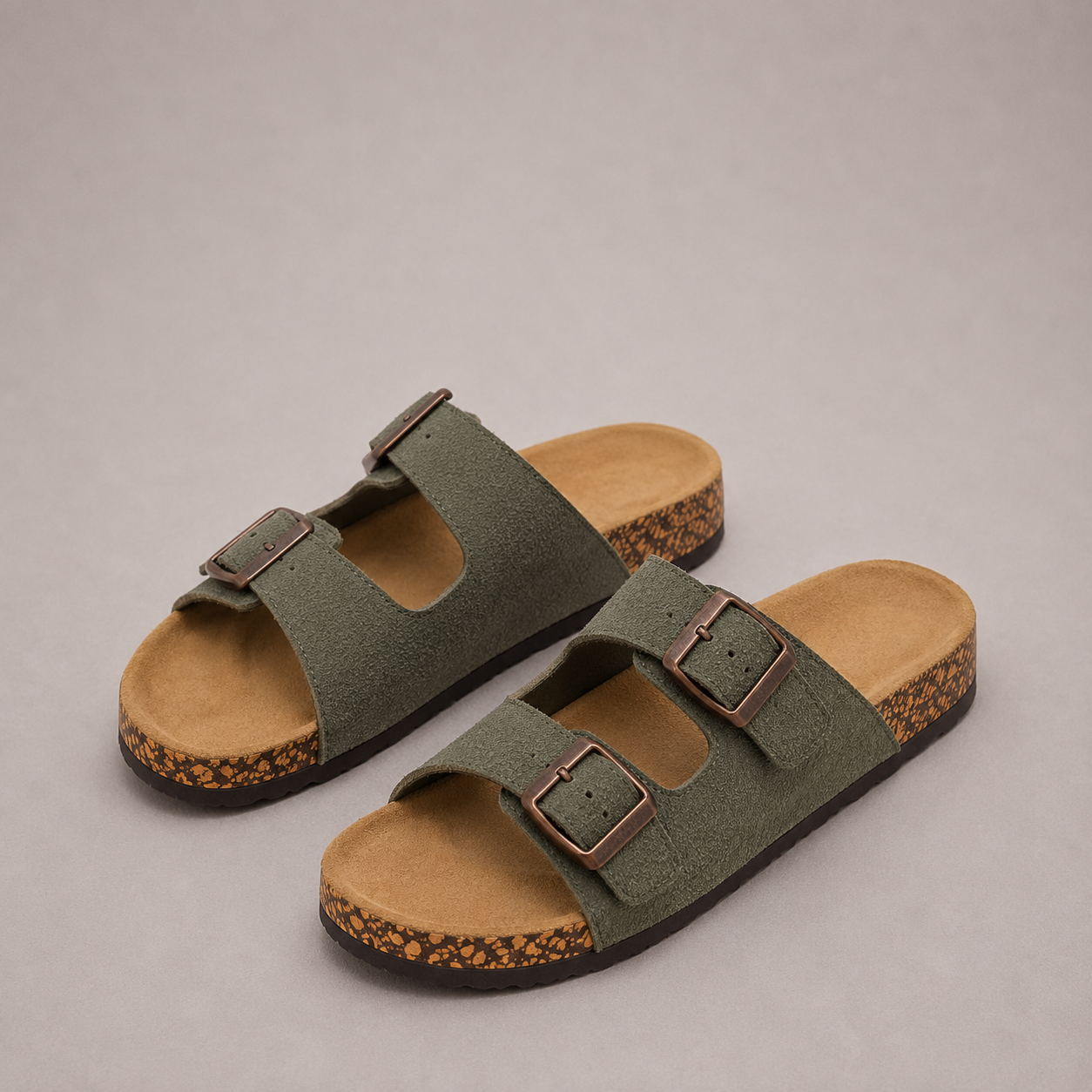 Sandalias Piel Tiras